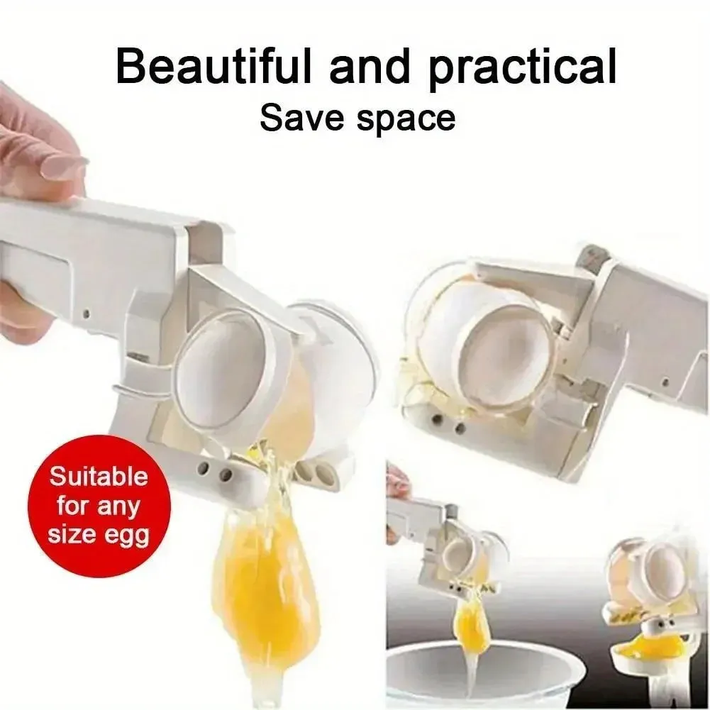1ks Separátor na sušení vaječných skořápek Kreativita Ruční otvírák na vejce Nástroj na lámání vajec Kuchyňský gadget s oddělovacími vejci — image 4