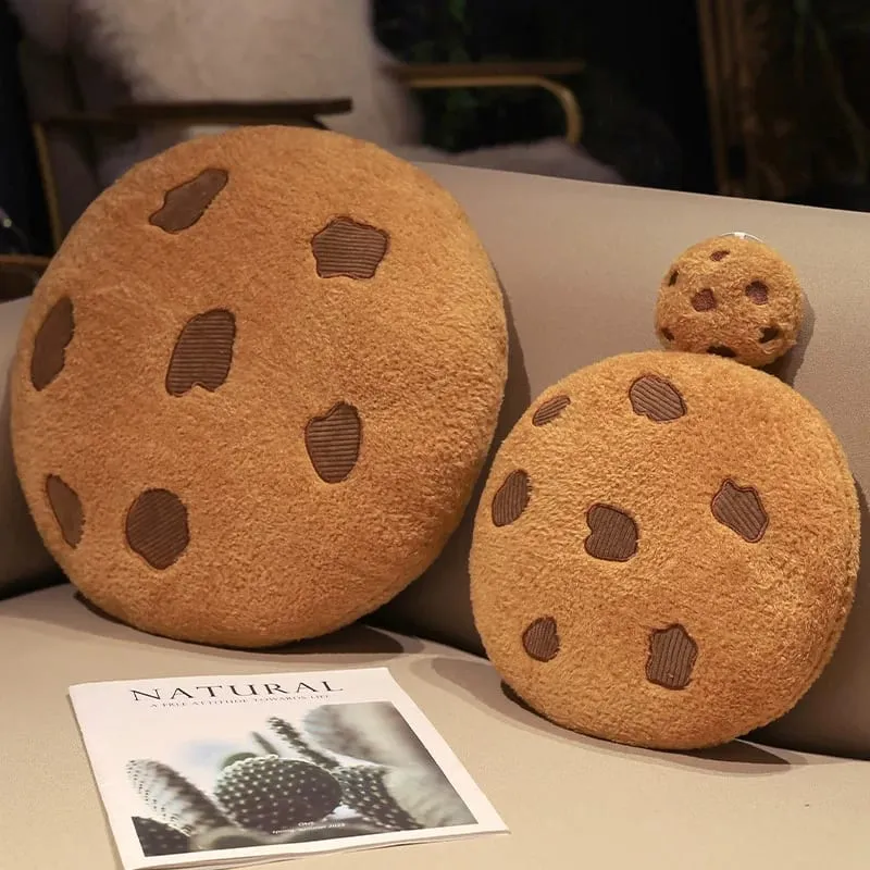Coussin de siège en peluche de biscuits créatifs, oreillers alimentaires doux, jouets de poupée en peluche pour enfants, décor de chambre d'anniversaire pour filles, cadeau du nouvel an — image 2