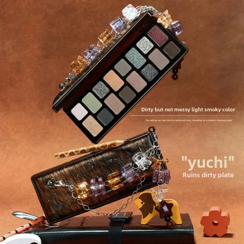 Set regalo trucco Qianyan: tavolozza di ombretti da 16 colori Lucidalabbra solido Toni della terra Ombretti opachi brillanti e illuminanti — image 7