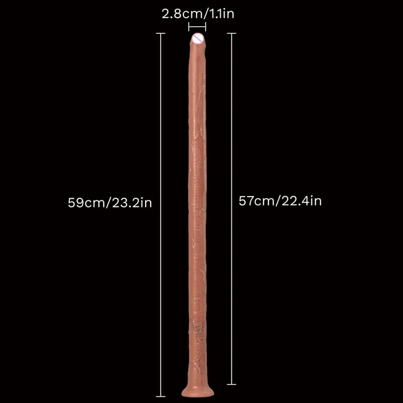 Extra lange realistische Dildos G-Punkt-Stimulation Deep Touch Penis Vagina Analdildo Dick Erwachsene Sexspielzeug für Frauen Männer Butt Plug — image 13