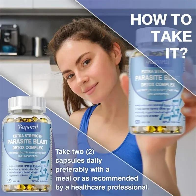 Complejo de desintoxicación de parásitos: apoya la salud intestinal Elimina los parásitos Promueve el metabolismo y mejora la inmunidad — image 5