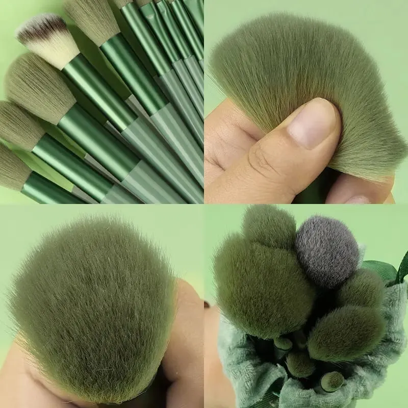 Conjunto de pincéis de maquiagem, 13 peças, corretivo, blush, pó, sombra, iluminador, base, cosméticos, ferramenta de beleza — image 4