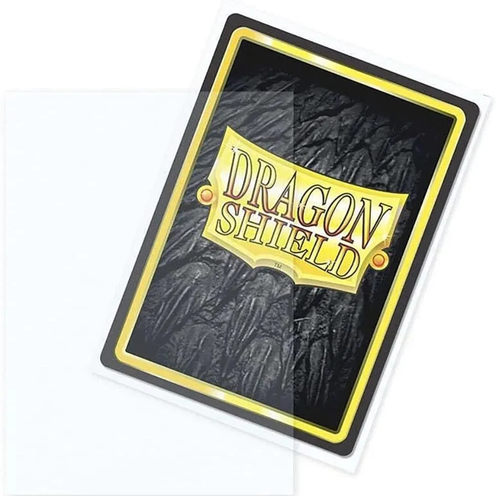 Lot de 100 boucliers Dragon mats transparents : les manchons extérieurs sont lisses et résistants – Compatible avec les cartes Magic PKM.