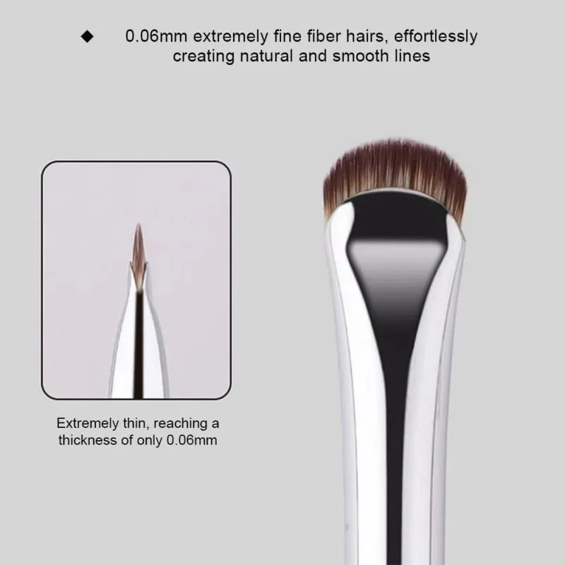2 stücke Gebogene Eyeliner Make-Up Pinsel Augen Make-Up Wisch Werkzeuge Präzision Weiche Lidschatten Pinsel Scharfe Dünne Kleine Augen Kosmetische Werkzeuge