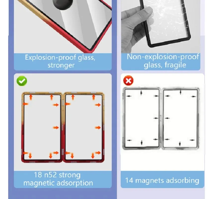 Étui de protection pour cartes classées en alliage d'aluminium, couleur dégradée, pour PSA/BGS, résistant aux UV et aux rayures, support d'affichage pare-chocs pour cartes de commerce — image 3