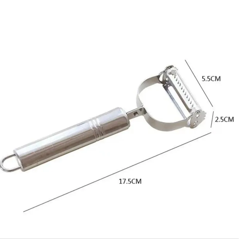 1 Pack Of Stainless Steel Peeler Kitchen Multifunctional Vegetable Cutter Fruit And Vegetable Tools Potato Carrot Melon Grater — image 11