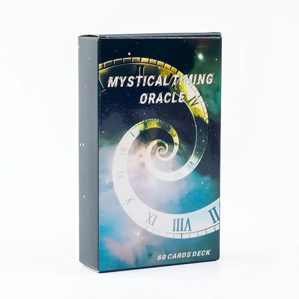 Mystical Timing Oracle 60Cards 10.3*6Cm Time Frame Cards Twin Flame Tarot Deck Cosmic — image 2