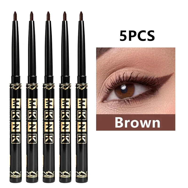 Schwarzbraune Eyeliner-Stifte, wasserfest, schweißfest und wischfest, mit einfachem Twist-Anwendungs-Eyeliner-Stift für kräftiges Augen-Make-up — image 13