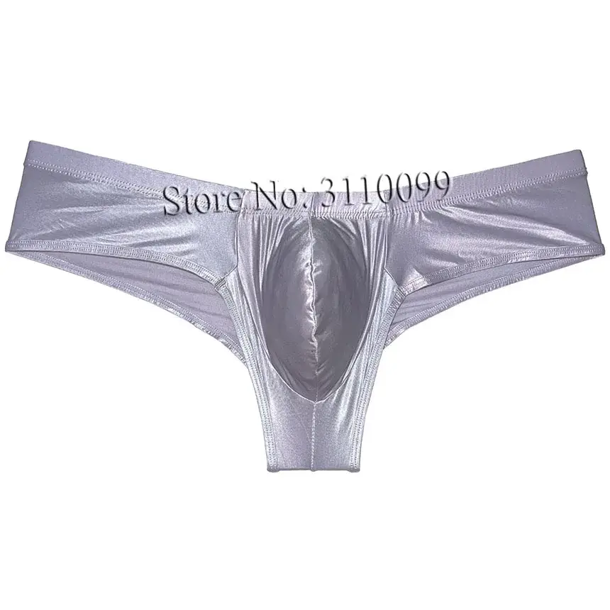 Seluar Dalam Peninju Bikini Sutera Berkilat Mini Lelaki Seluar Dalam Meningkatkan Pouch Bikini Boxer