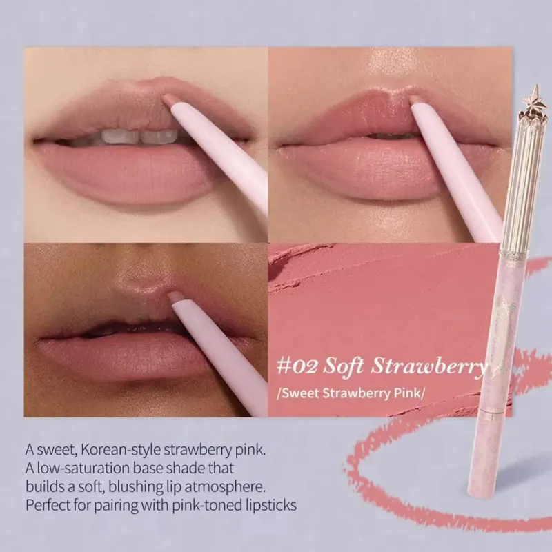 Flower Knows Knight Unicorn Lip Liner Pencil Long Lasting Soft Matte Lip Contour Makeup Natural Lip Definition Smooth Glide — image 7