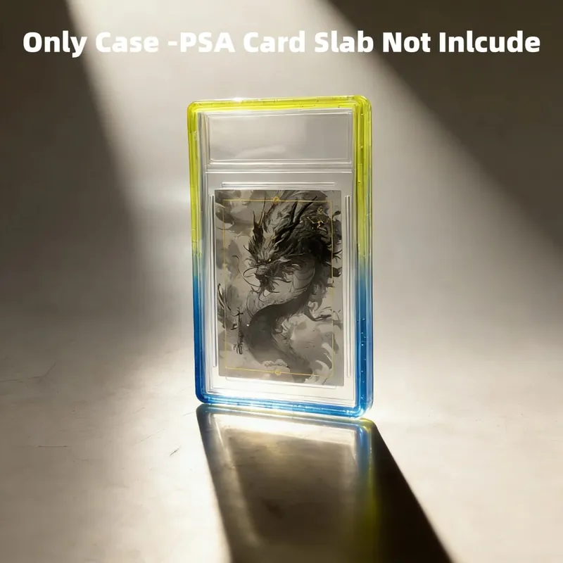 Glitzernde TPU-Slab-Stoßstangenschutzhülle mit schützender Haut und transparenter Rückseite für PSA 35PT-Sammelkarten — image 18