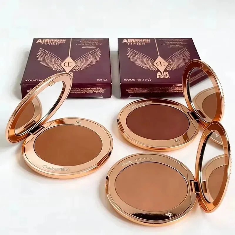 Charlotte Tilbury Setting Powder Compact Lip Gloss Foundation דו-גווני פלטת צלליות סומק קל משקל עדין עמיד לאורך זמן — image 2