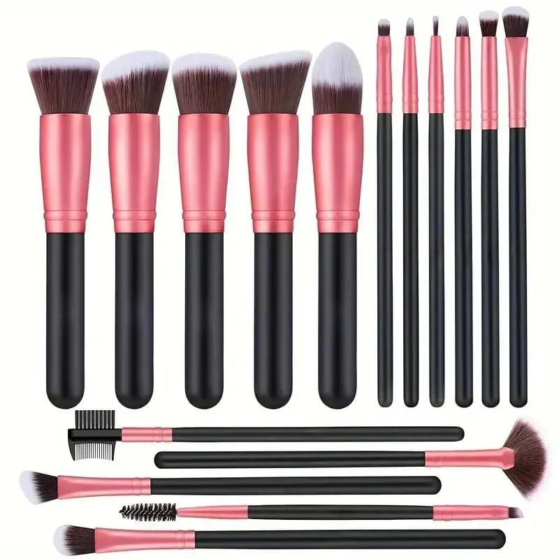 Profesionální sada štětců na make-up 14/16 kusů Měkký nadýchaný štětec pro tvarování kontur Kosmetické nástroje pro krásu obličeje — image 9
