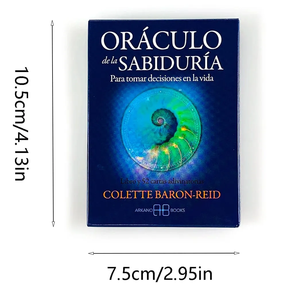 Карты Oráculo De La Sabiduría Oracle, испанская версия, колода для гадания мудрости, карты для гадания, игра для коллекционеров, подарки — image 6