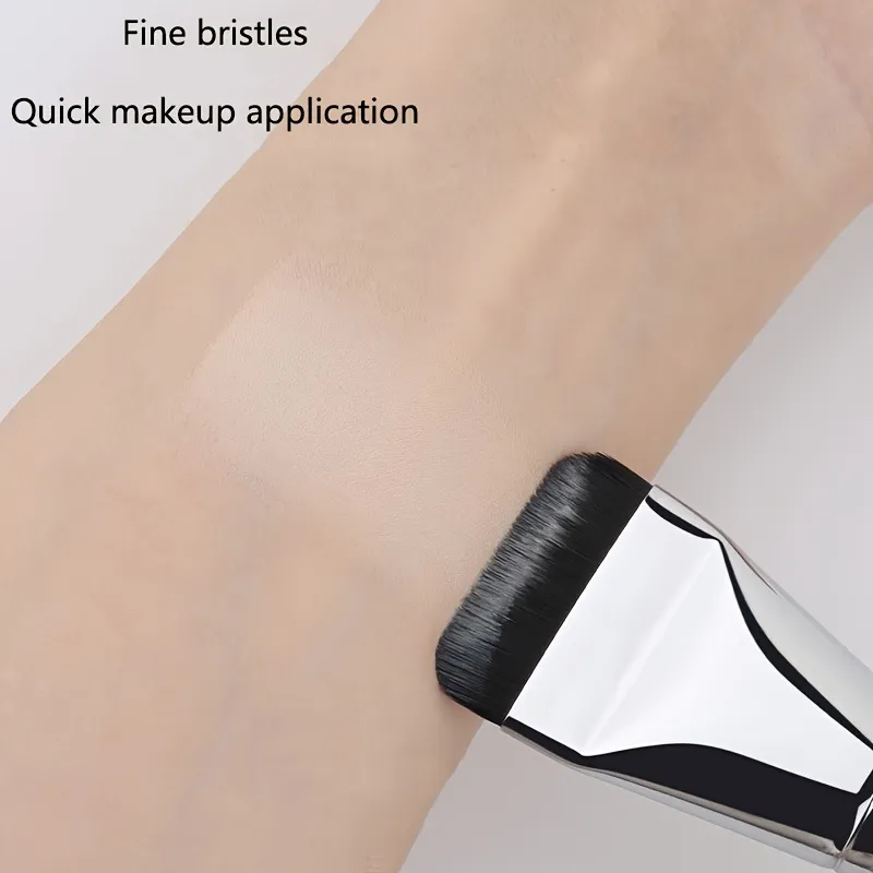 Multi-brug ultratynd foundation børste Letvægts ansigtskonturbørste Flad konturbørste Blending Foundation Cream Makeup Børster — image 6