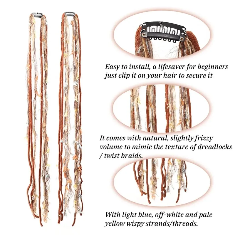 Accessorio per capelli bohemien con fascia lunga nappa colorata Maillard in peluche adatto per feste femminili — image 10