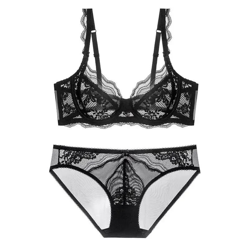 Neuankömmling Damen-Set, ultradünn, viktorianische Spitze, Push-up-Set, weicher Bügel, ungepolstert, atmungsaktiv, bequem, Dessous-Set — image 6