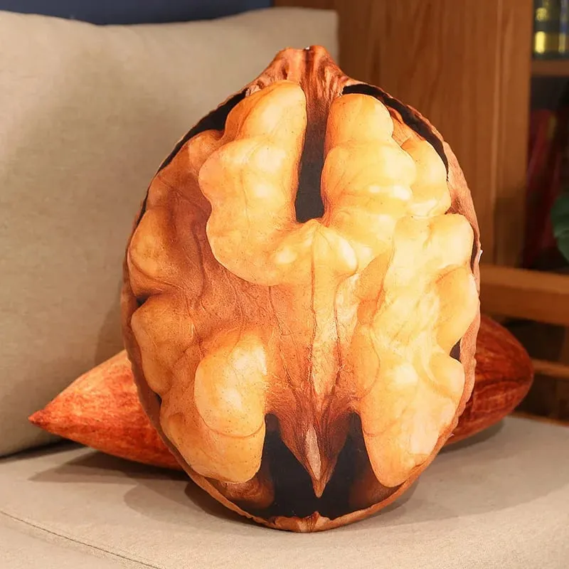 Simulační ořechový plyšový polštář Kreativní kaštanová plyšová hračka Legrační pekanový ořech Polštář Polštář Domácí dekorace Dětská hračka Dárek k narozeninám — image 6