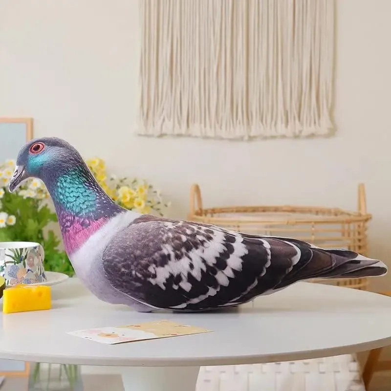 Cuscino da tiro in peluche con gallo Realistico stampa 3D Cuscino morbido e confortevole per la decorazione della sedia da ufficio Cuscino di riposo per i lavoratori
