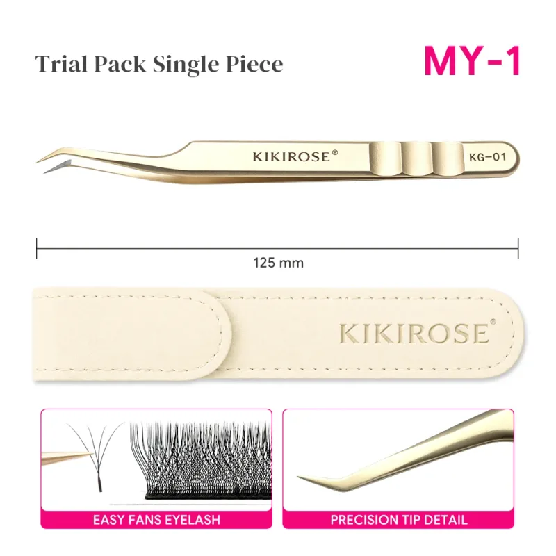 Applicateur de cils de précision, pincettes pour extensions de cils, cluster de faux-cils, outil de maquillage de Salon en acier inoxydable — image 9