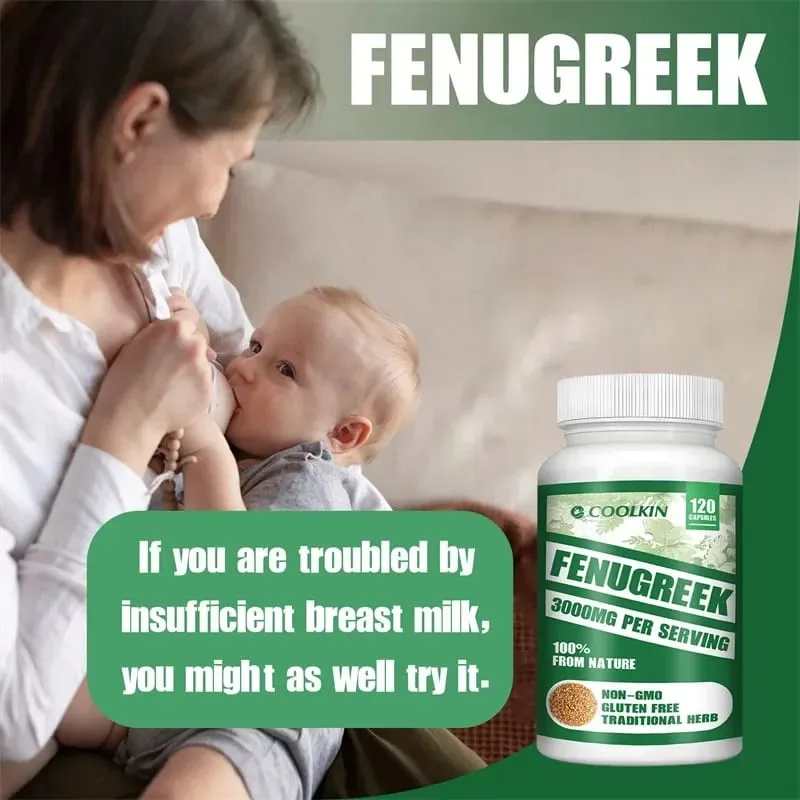 Fenugreek 3000MG - Suitable for Breastfeeding Mothers Breast Development Improved Circulation - Rich in Protein and Vitamins — image 3