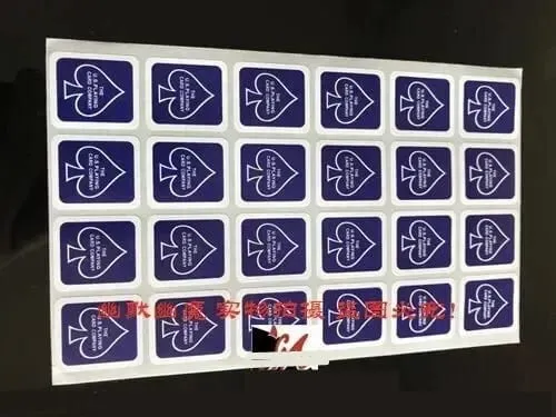 3 시트 원래 자전거 재생 카드 케이스 인감 스티커 Magic Trick 24 On 1 Sheet 3 색 Magia Magie Magicians 액세서리 — image 8