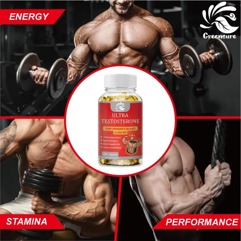 Greensure Male Energy Booster - Soutien sain pour aider à augmenter la force et à développer la masse musculaire maigre — image 3