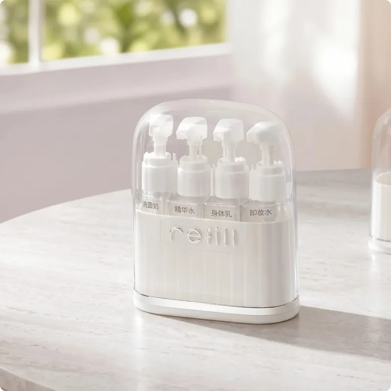 Travel Bottle Organizer Kompakt Organizer med pumpeflasker til rejsende forretningsrejser Gym