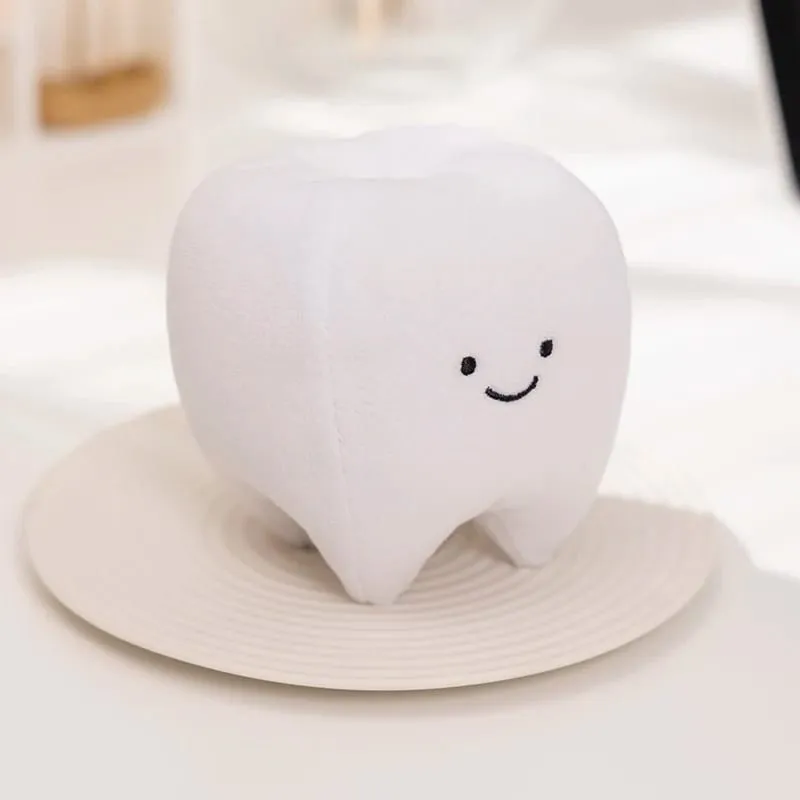 Simulación de encantadores juguetes de peluche con dientes, bonita expresión, dientes blancos, almohada suave rellena, divertido cojín para sofá, regalo para niños — image 13