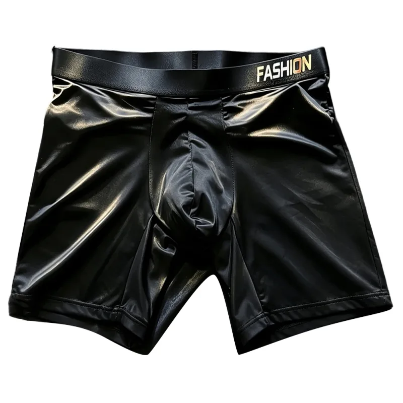 Herren-Unterwäsche, Boxer, Mann, solide, schlanke Eisseide, verlängertes Bein, Boxershorts, Ropa, mittlere Taille, Sporthöschen, männliche Unterhose — image 1