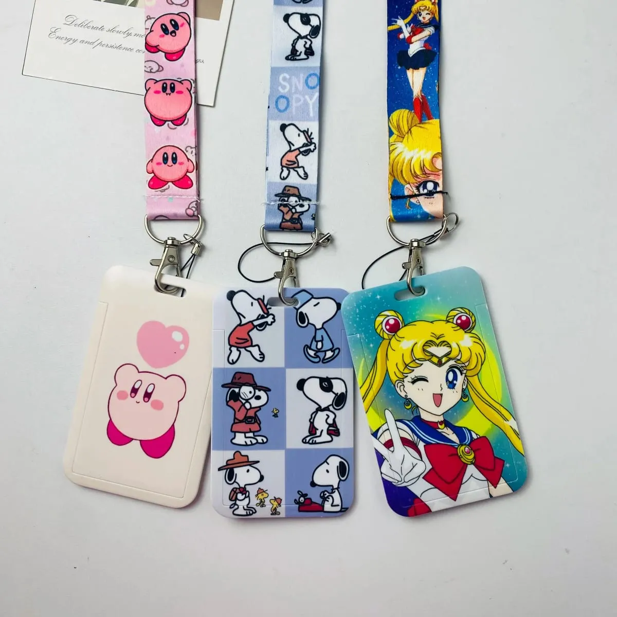 Pemegang Tauliah Anime Lanyard Kartun untuk Tali Leher Kunci Untuk Lencana Kad Hadiah Aksesori Gantungan Kunci Gantungan Kunci Gim — image 3