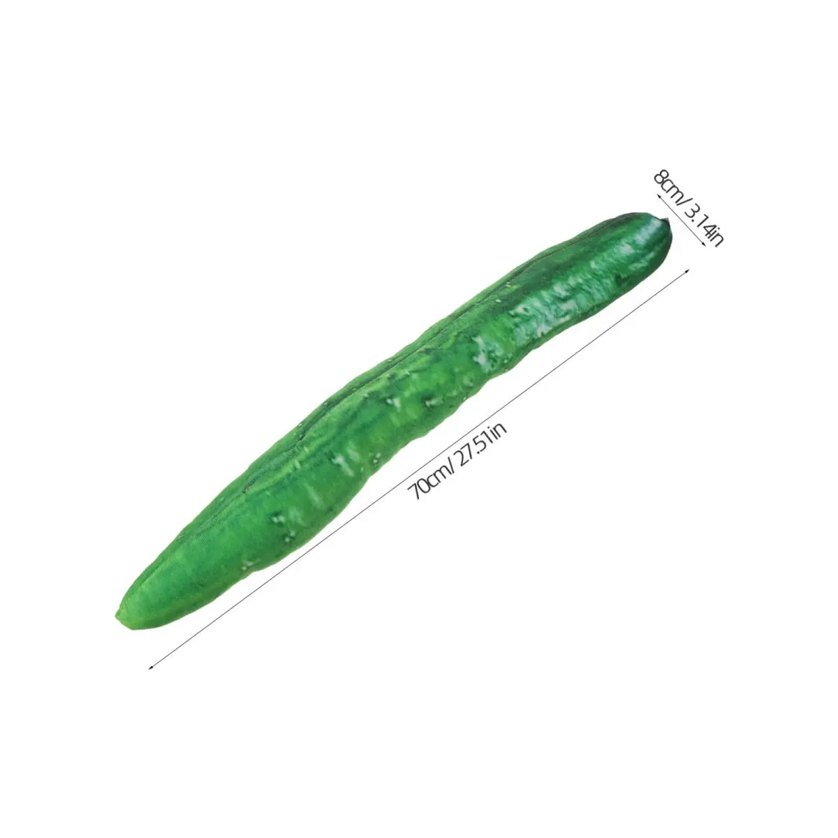 2 pezzi cetriolo sottaceto morbido cuscino cuscino alimentare per cartoni animati arredamento creativo cuscini di supporto per la schiena lombare zucca gialla farcita divertente — image 7