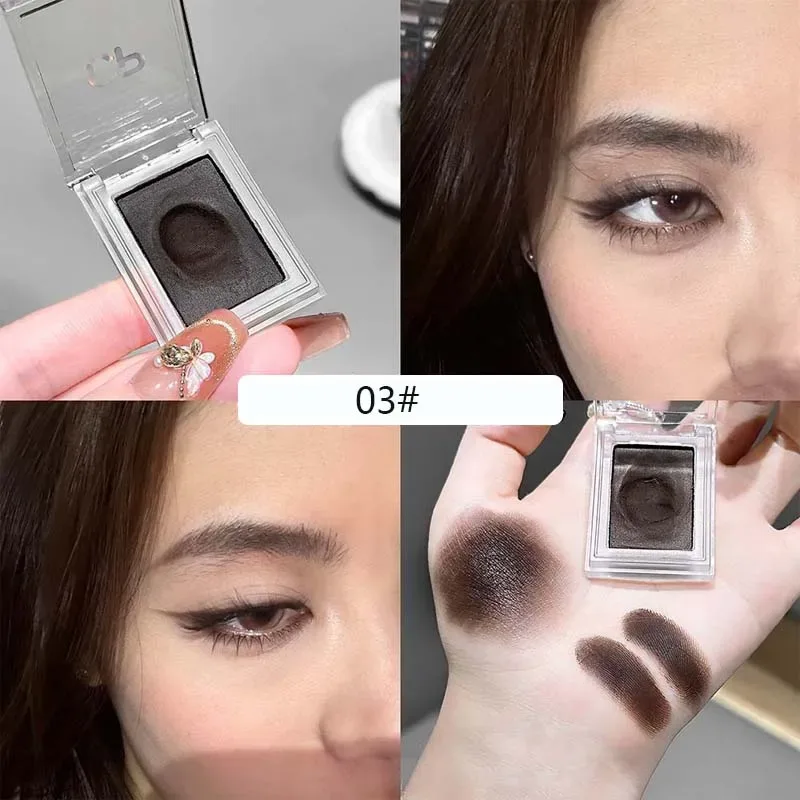 Fard à paupières et Eyeliner unique, crème à haute teneur en pigments, teinte brun rougeâtre, longue durée, imperméable, scintillant, maquillage pour les yeux — image 8