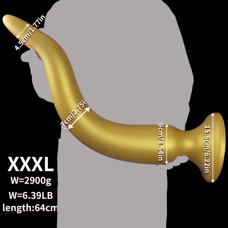 Obří anální kolík 64CM Super dlouhý měkký silikon Obrovský anální kolík Silný anální dildo dilatátor s přísavkou Sexuální hračky pro dospělé — image 10