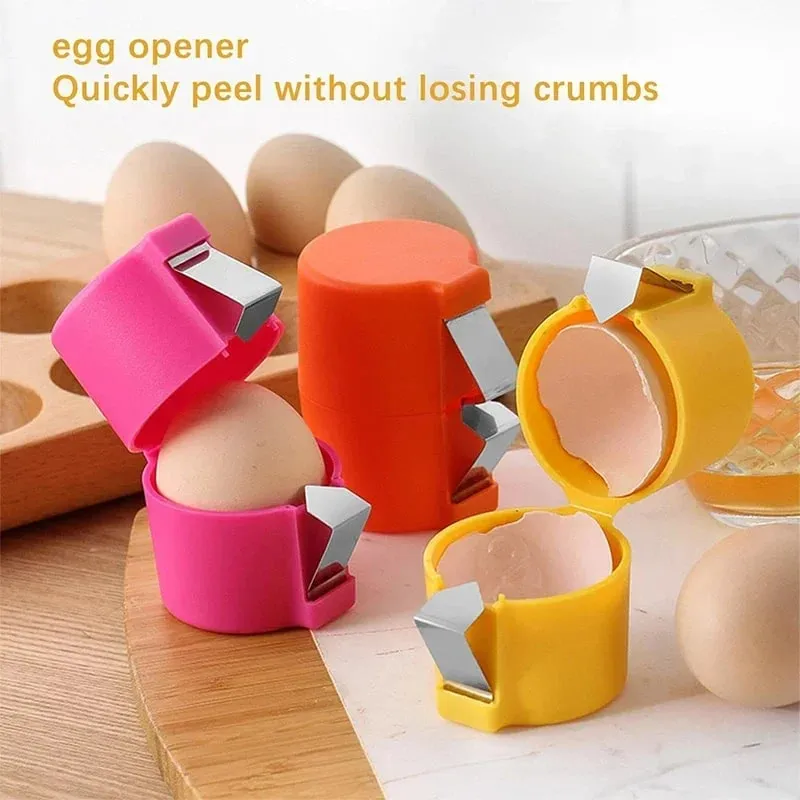 Stainless Steel Eggshell Separator Convenient Opening Eggshells Egg Peeler Kitchen And Home Use Auxiliary Tool For Peeling — image 2
