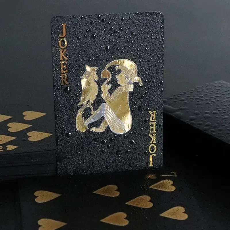 Black Golden Silver Skull Playing Card Game Card Group Waterproof Poker Suit Magic Dmagic Package Board Game Gift Collection — image 2