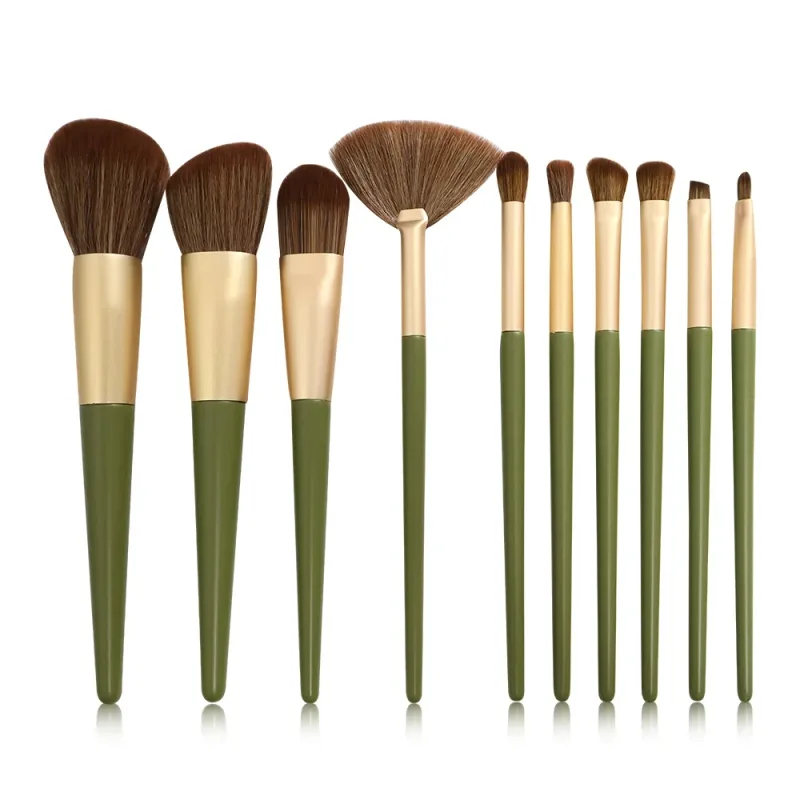 11 pcs Pink Makeup Brushes Set Vegan Eyebrow Eyelash Powder Synthetic Hair Foundation Brush Make Up Tools For Women — image 9