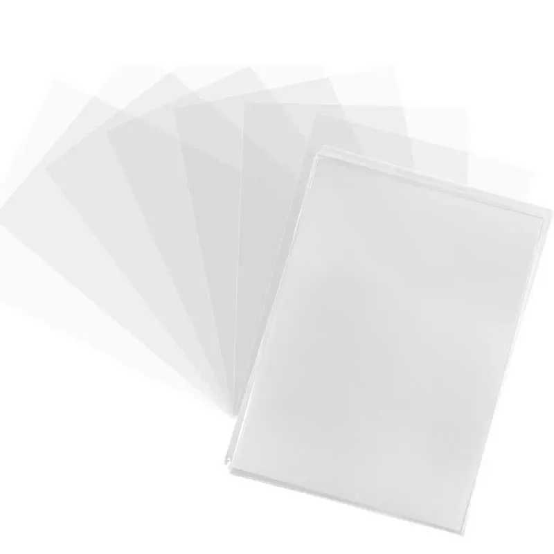 100 stk. spilkorthylstre gennemsigtige spillebeskytter Kompatible handelskort mappeholder til Pokemon Kids legetøjsgave — image 4