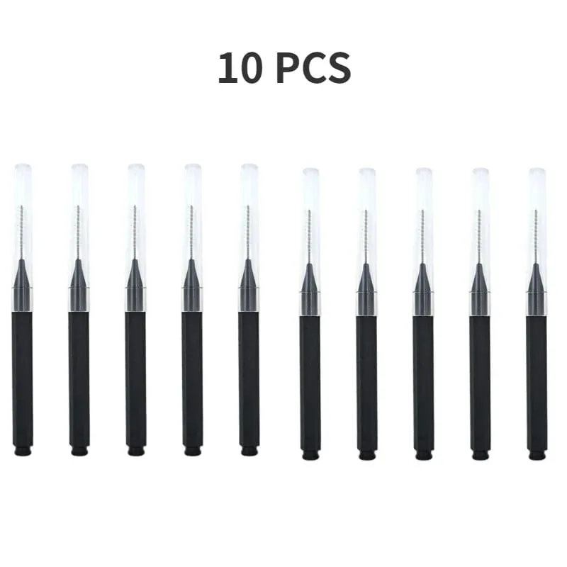 5/10/50PCS 미니 눈썹 브러쉬 눈썹 파마 브러쉬 일회용 눈썹 리프팅 브러쉬 구부릴 수있는 마이크로 속눈썹 브러쉬 애플리케이터 도구 — image 12