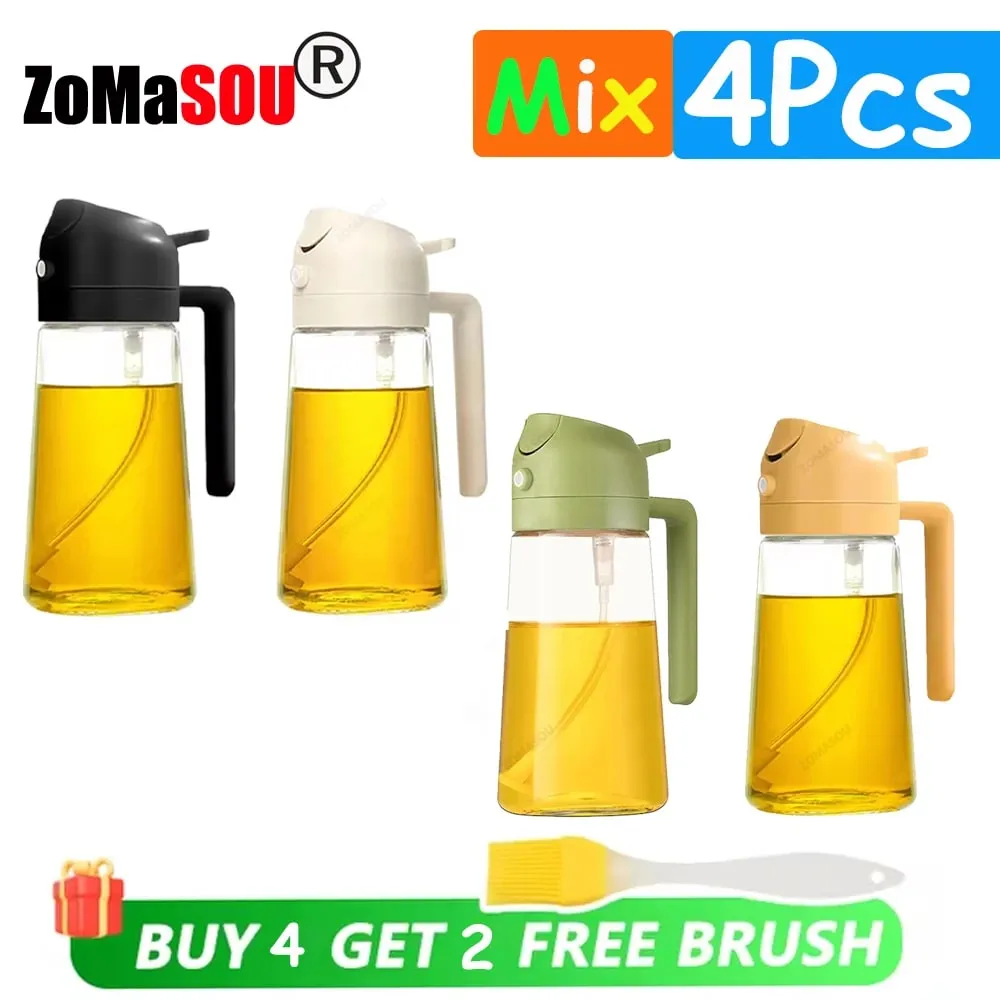 1–4 Stück 2-in-1-Sprayer, Ausgießer, Öl, leere Flasche, Kunststoff, Ölbehälter, Spender, Verdampfer, Küche, Grill, Camping, Kochutensilien — image 18