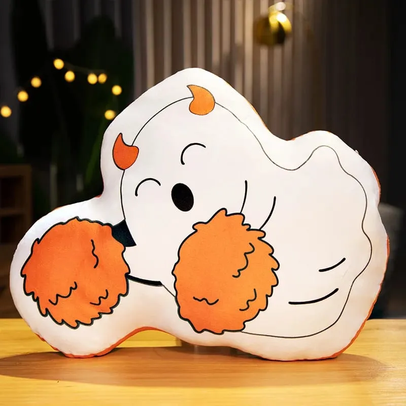 Oreiller doux amusant, fantôme de citrouille, elfes mignons, squelette de mort, chat foncé, décoration de maison Halloween, coussin de canapé, jouets de sieste, 30CM — image 12