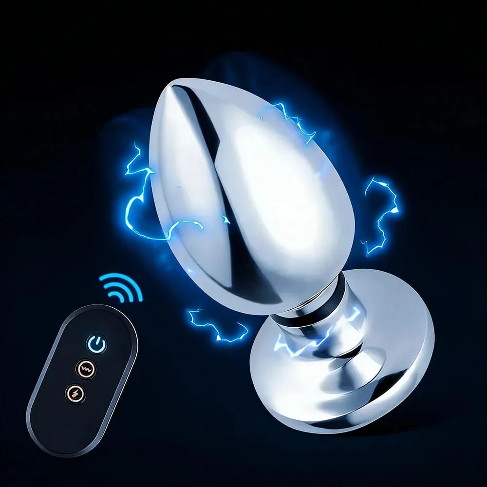 Elektroşok Anal Vibratör Mikro Akım Stimülasyonu Uzaktan Titreşimli Butt Plug Prostat Masajı Yetişkin Kadın Erkek Anal Seks Oyuncakları — image 1