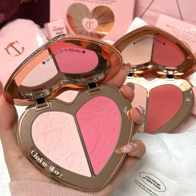Charlotte Makeup Hadiah Bubuk Perona Pipi & Palet Eyeshadow Seri Kosmetik Mudah Diaplikasikan Pewarna Tahan Lama Concealer Alami Tilbury — image 4