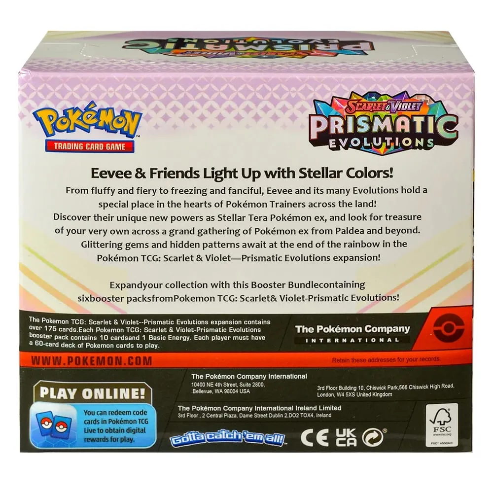 360 pièces anglais Pokémon TCG: prismatique évolutions écarlate Violet boîte Pokémon carte commerciale 36 Pack boîte cadeau — image 2