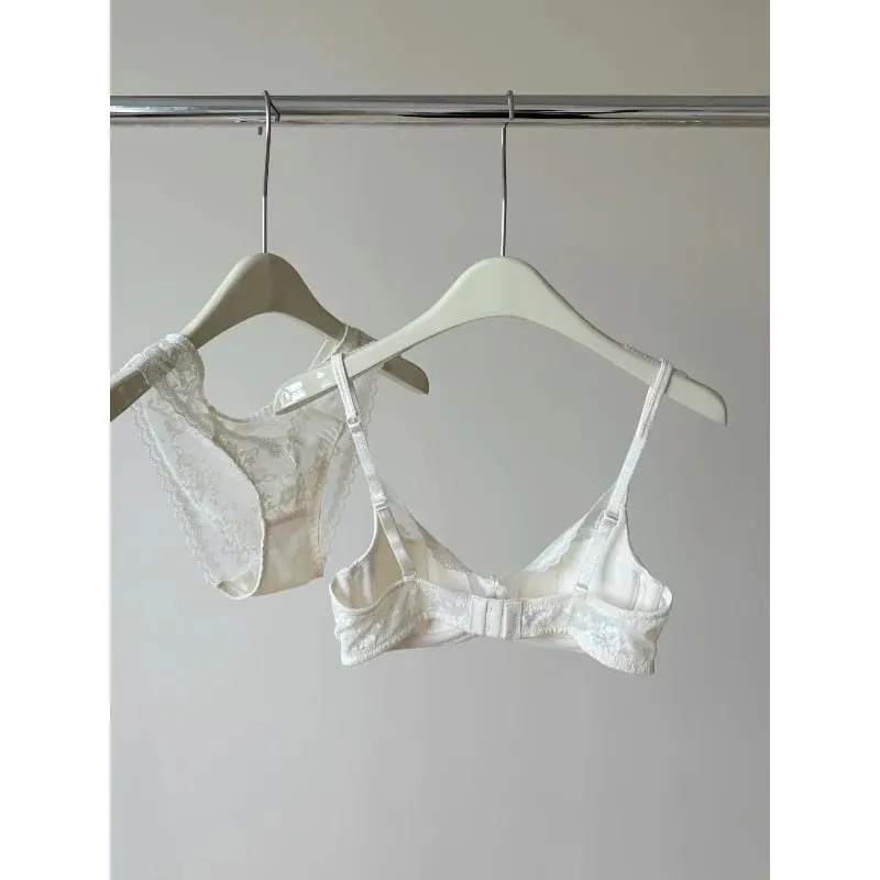 Reggiseno con ferretto in pizzo stile francese | Reggiseno push up a mezza coppa, busto grande, set intimo estivo leggero e dimagrante anti-cedimento BANERDANNI — image 3