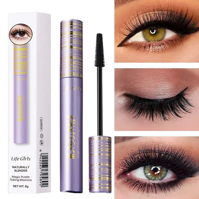 Mascara noir pour les yeux, Extension de cils imperméable, en Fiber de soie, maquillage pour les yeux, cosmétique coréen