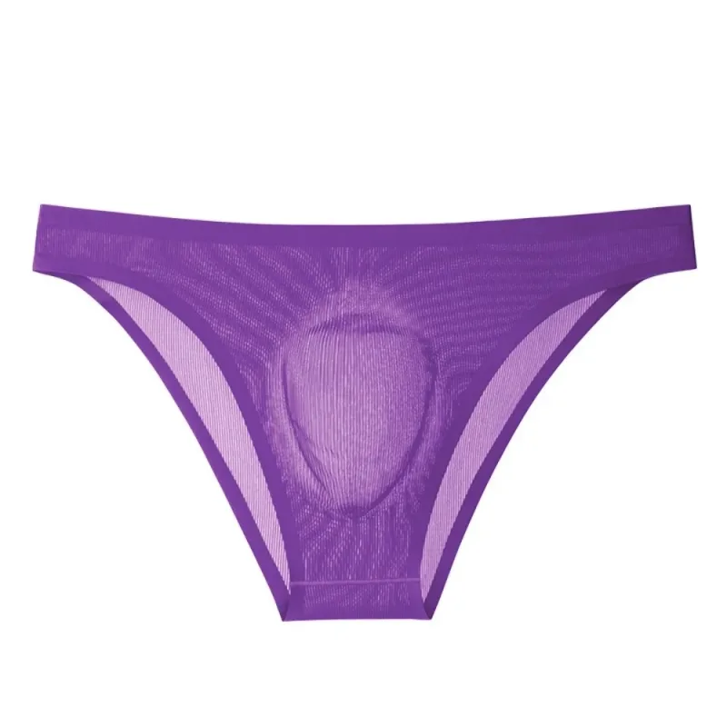Bequeme Herren-Triangel-Höschen aus Eisseide, atmungsaktiv, große Größe, dünne Slips für Herren, Dessous, Unterhose, Unterwäsche für Herren — image 20