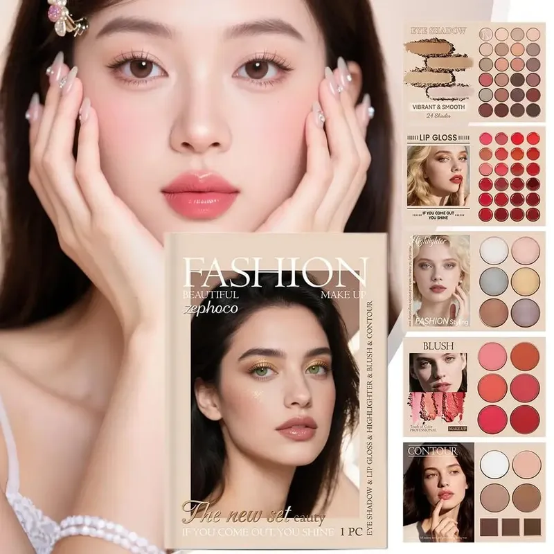 Multi-layered Beauty Book Palette 67 Colors Makeup Eyeshadow That Combines And Contouring Highlighter Color Rich Blush N4A4 — image 5