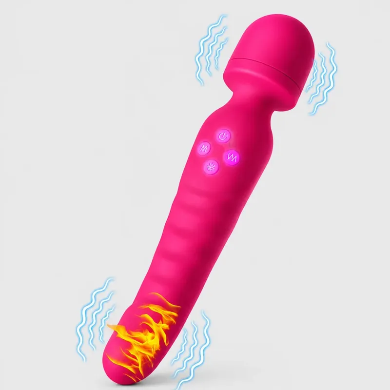 AV Vibrator untuk Wanita Kuat G Spot Dildo Tongkat Sihir Perangsang Kelentit 3 DALAM 1Vagina Massager Dewasa Mainan Seks untuk Wanita — image 8