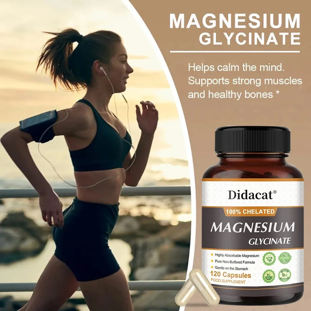Magnésio Glicina 500mg - Apoia a Função Muscular Melhora a Qualidade do Sono Apoia a Saúde Cardiovascular e Metabólica — image 4